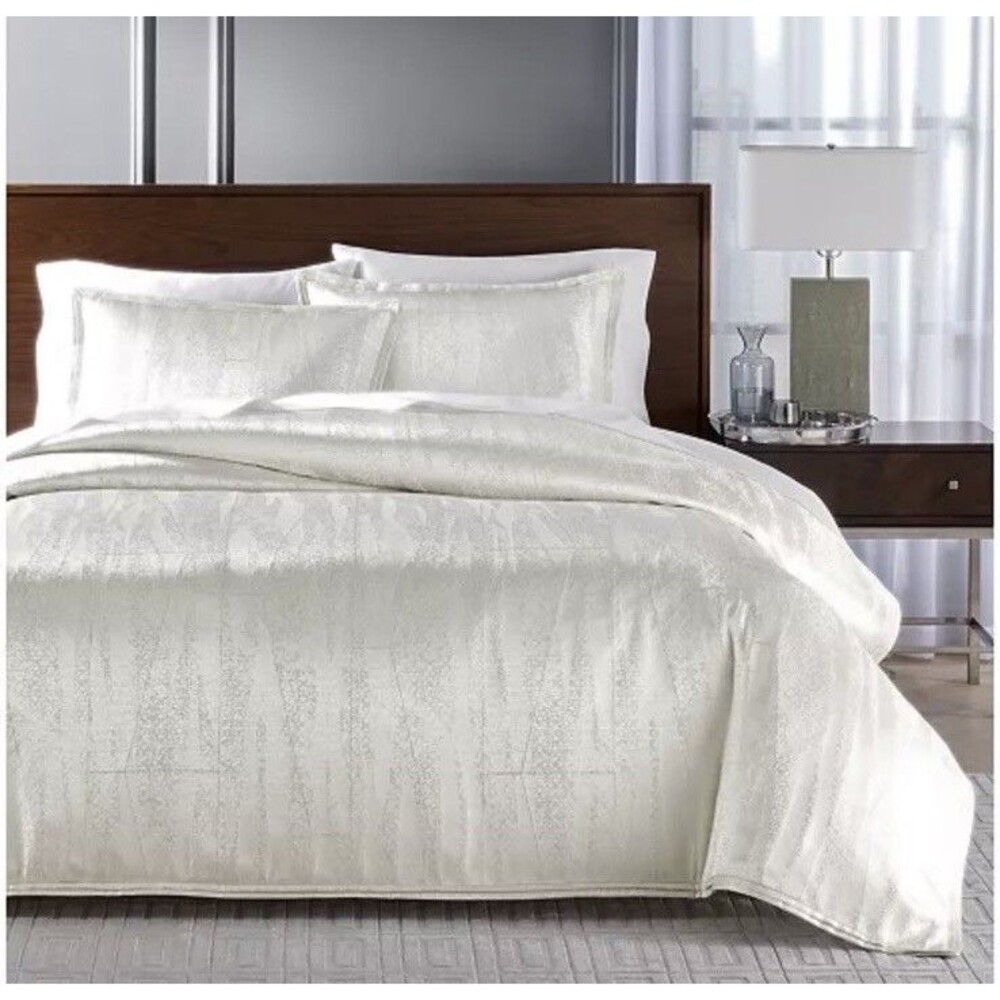 Hotel Collection 3PC King Fractured Geo Duvet Cover And Shams Set $550